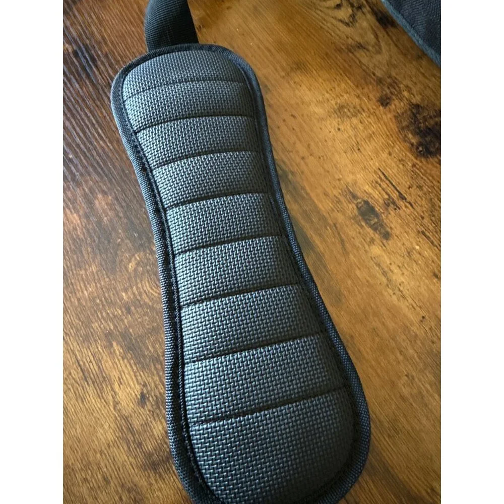 Jos A Bank Black Padded Roll Up Luggage Case & Garment Bag With Shoulder Strap